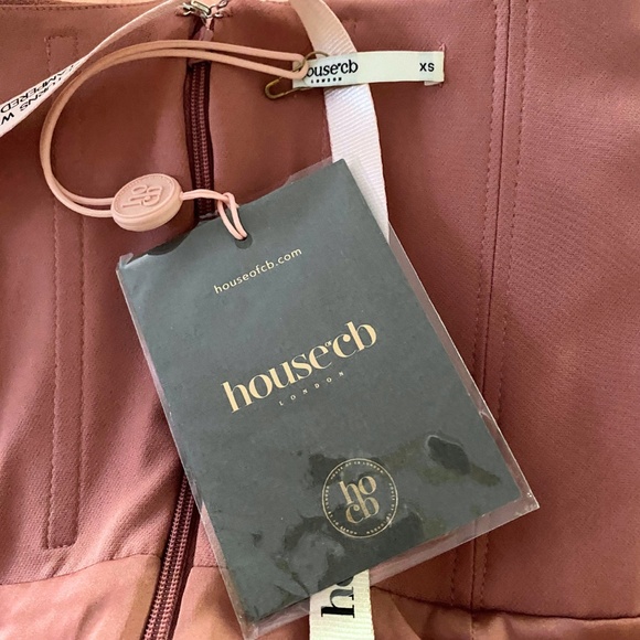 NEW House of CB Alexa Dress Warm Pink XS - Picture 15 of 16